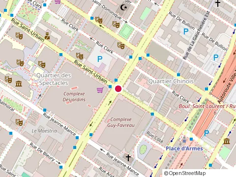 Location of Restaurant le Champerret at 50 boulevard René-Lévesque O, Montréal