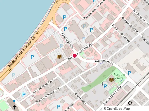 Location of Restaurant le Lotus at 124 Rue Saint-Germain E, Rimouski
