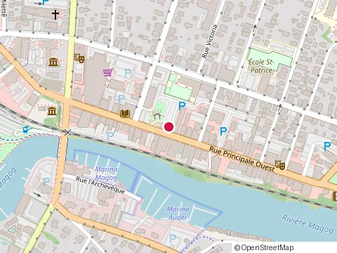 Location of Restaurant le Martimbeault at 341 Principale Rue O, Magog