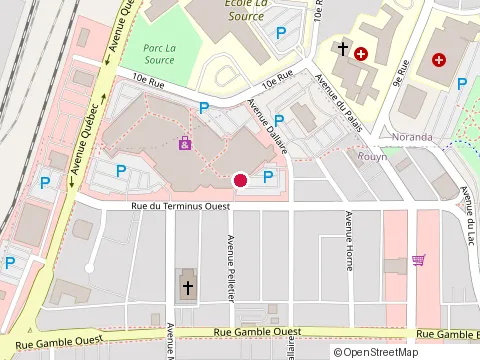 Location of Restaurant le Passant, Rouyn-Noranda at 55 Rue du Terminus O, Rouyn-Noranda