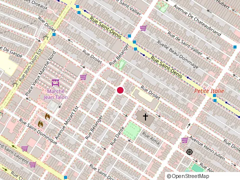 Location of Restaurant le Roi du Taco, Montréal
