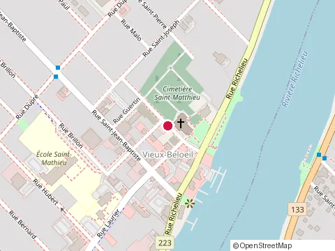 Location of Restaurant le Saint-Mathieu at 80 Rue Saint-Mathieu, Beloeil