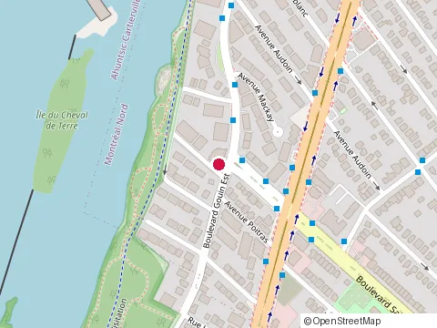 Location of Restaurant Lefino at 3235 boulevard Gouin E, Montréal