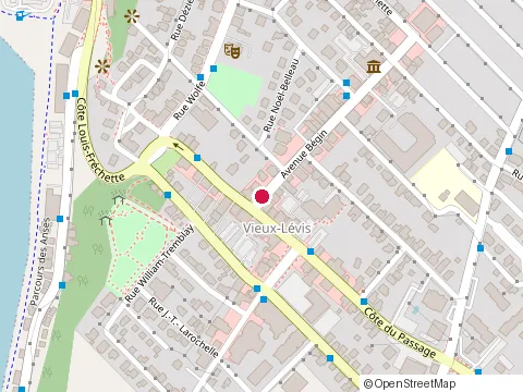 Location of Restaurant Levina at 10 Avenue Bégin, Lévis