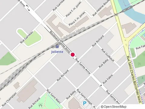 Location of Restaurant Lion d'Or at 253 Rue Ste-Anne, Joliette