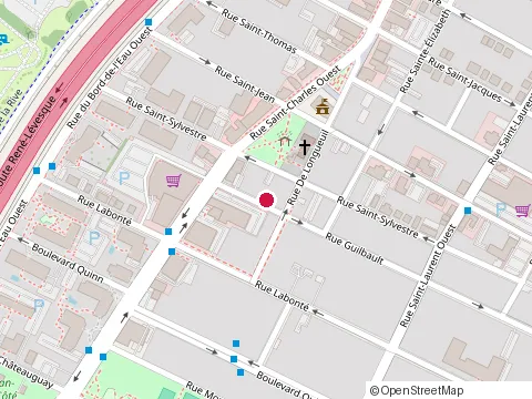 Location of Restaurant Longueuil Pizzeria at 114 Rue Guilbault, Longueuil