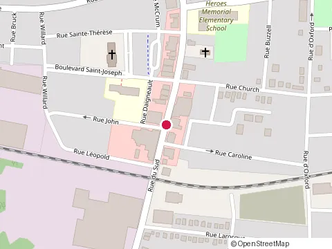 Location of Restaurant Med Pizza Cowansville at 434 Rue du Sud, Cowansville