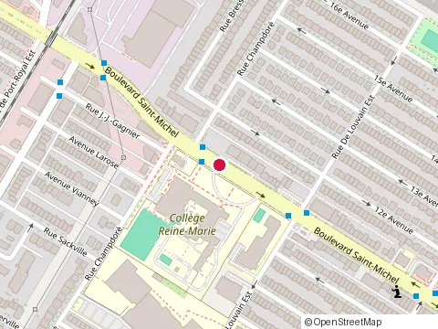 Location of Restaurant Merengue at 9289 boulevard Saint-Michel, Montréal