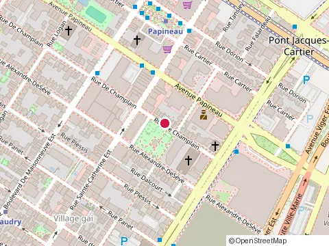 Location of Restaurant Mezcla at 1251 Rue de Champlain, Montréal