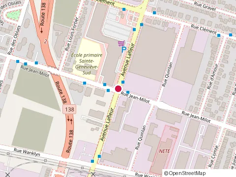 Location of Restaurant Milot Enr at 9550 Rue Jean-Milot, LaSalle