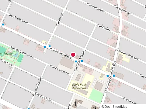 Location of Restaurant O'Staf at Helene, Longueuil