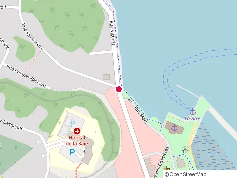 Location of Restaurant Opia at 865 Rue Victoria, La Baie