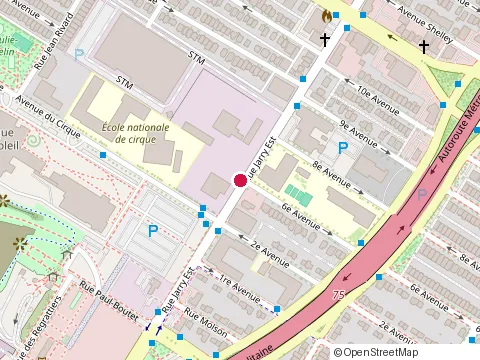 Location of Restaurant Orchidee Thai at 2670 Rue Jarry E, Montréal