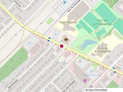 Location of Restaurant Patates Plus at 1111 Boulevard Pie-Xi N, Québec