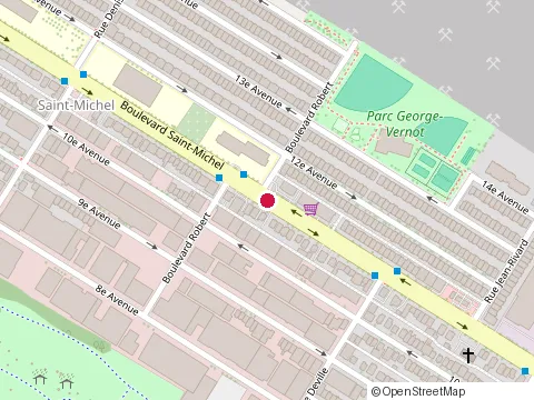 Location of Restaurant Peskerô at 8521 Boulevard Saint-Michel, Montréal