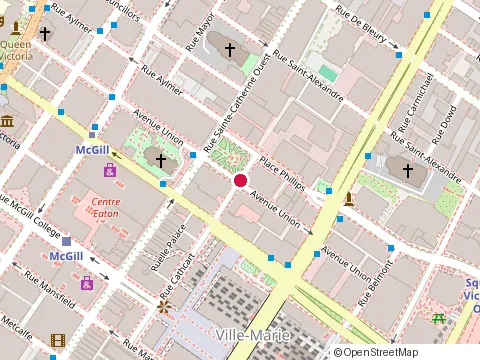 Location of Restaurant Pinophyta 臻心 at 1186 Avenue Union, Montréal