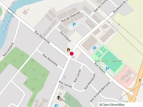 Location of Restaurant Rendez-Vous Pizzeria at 10058 boulevard de Saint-Canut, Mirabel