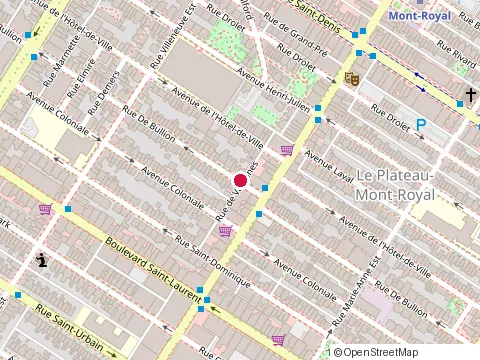 Location of Restaurant Rites Berberes at 4697 Rue de Bullion, Montréal