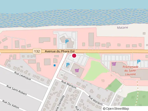Location of Restaurant Rose Cafe at 700 du Phare E, Matane
