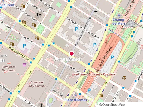 Location of Restaurant Sai Gwan at 14 de la Gauchetiere Rue E, Montréal