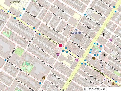 Location of Restaurant Salonica at 5261 Rue Saint-Denis, Montréal