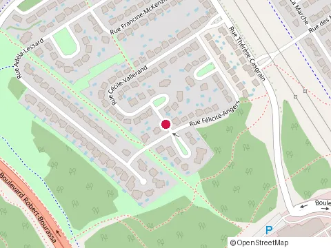 Location of Restaurant Scores Beauport at 7295 Rue Felicite-Angers, Québec