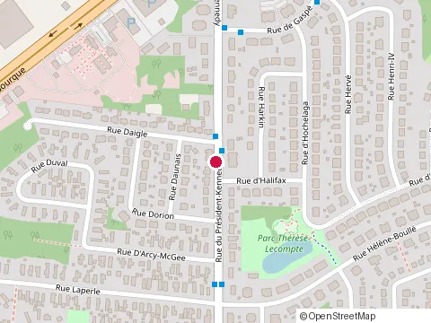 Location of Restaurant Sherbon Saveurs d'Afrique at 5400 Rue du Président-Kennedy, Sherbrooke