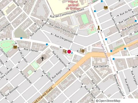 Location of Restaurant Shogun at 98 Rue Saint-Vallier O, Québec
