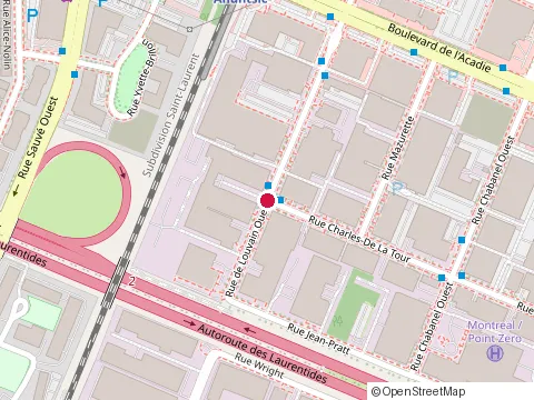 Location of Restaurant Slugy'S at 9300 Rue Charles-de-Latour, Montréal