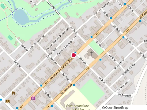 Location of Restaurant St Paul Pizzeria at 400 6E Av, Shawinigan