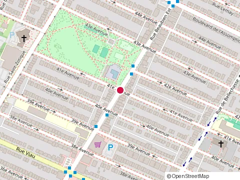 Location of Restaurant St.Aubin at 5195 Rue Beaubien E, Montréal
