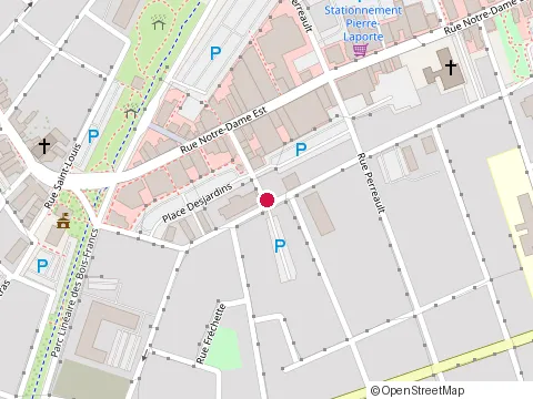 Location of Restaurant Su'l Pouce at 5  Rue Saint-Dominique, Victoriaville