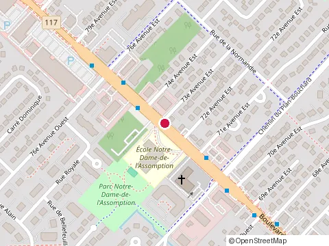 Location of Restaurant Sushi Wok at 1036 boulevard du Curé-Labelle, Blainville