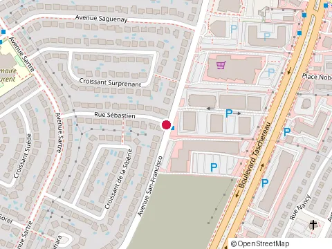 Location of Restaurant Szechuan at 8050 Taschereau Blvd, Brossard