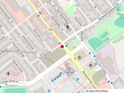 Location of Restaurant Taiyou Sushi at 40 boulevard des Laurentides, Laval