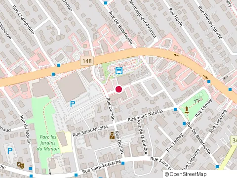 Location of Restaurant Terminus at 138 Rue Saint-Viateur, Saint-Eustache