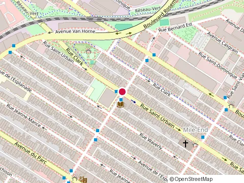 Location of Restaurant Thaïlande at 88 Rue Bernard O, Montréal
