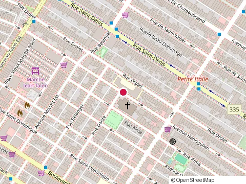 Location of Restaurant Tibum at 251 Rue Dante, Montréal