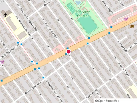 Location of Restaurant Tiki at 5126 boulevard Henri-Bourassa E, Montreal-Nord