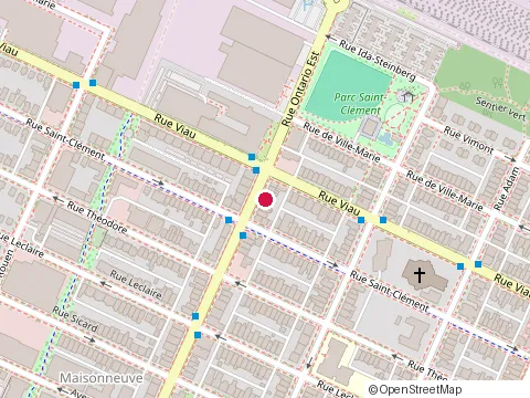 Location of Restaurant Viau Sottile at 4948 Rue Ontario E, Montréal