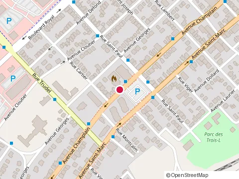 Location of Resteuro at 2093 avenue Champlain, Shawinigan