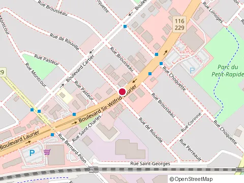 Location of Resto 116 Bar at 60 Boulevard Sir Wilfrid Laurier, Beloeil