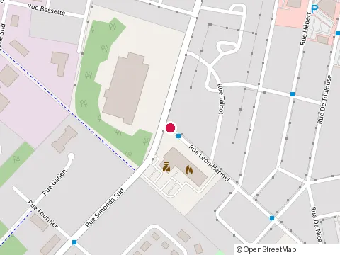 Location of Resto Arena at 601 Leon-Harmel Rue, Granby