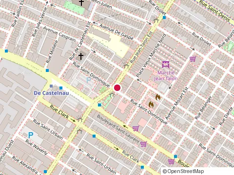 Location of Resto Eggsoeufs du Marche at 7143 Rue Saint-Dominique, Montréal