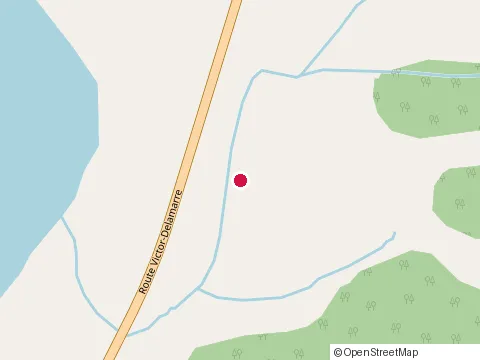Location of Bleuetière touristique Saint-François-de-Sales at chemin du Moulin, Saint-François-de-Sales