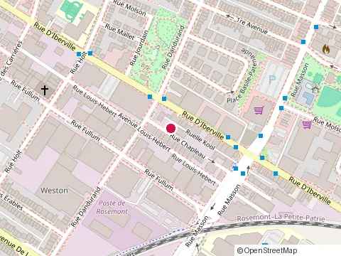 Location of Distillerie de Montréal at 5447 Rue Chapleau, Montréal