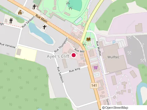 Location of La Pinte at 1060, rue Westmount, Ayer's Cliff