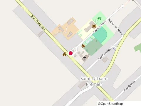 Location of Vignoble Cortellino at 468, rang Double, Saint-Urbain-Premier