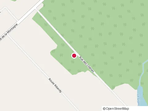 Location of Les Jardins Arômes et Saveurs at 121, rang Pied-de-la-Montagne, Sainte-Mélanie