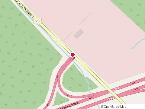 Location of Le Simon de l'Atlantique at 881 Rue Notre-Dame, Champlain